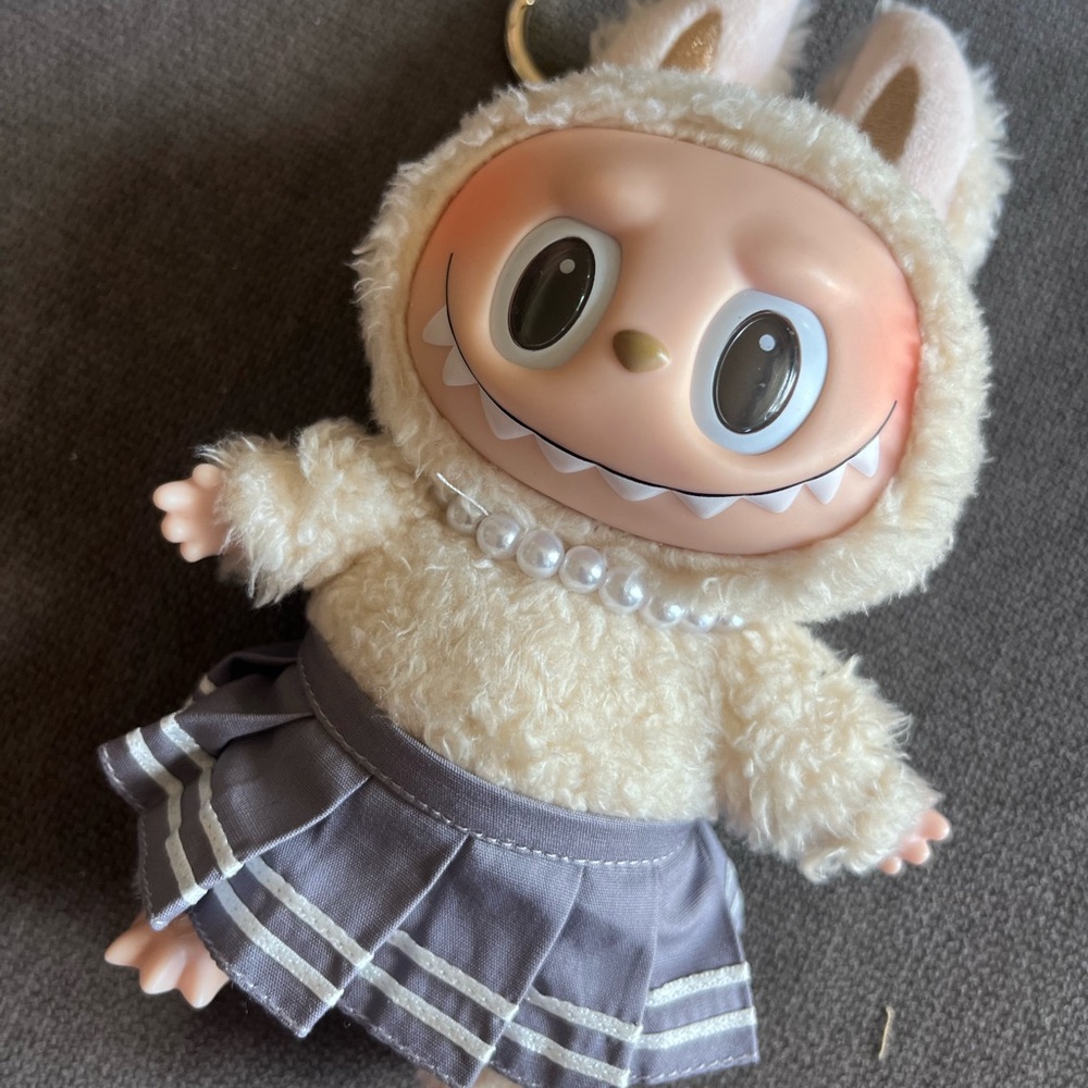 Labubu skirt and necklace